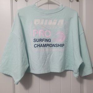Fenty Rihanna Puma Sweatshirt Sz L Womens Surfing Pro